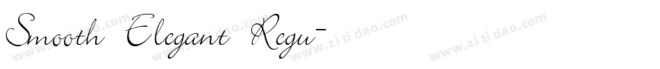Smooth Elegant Regu字体转换